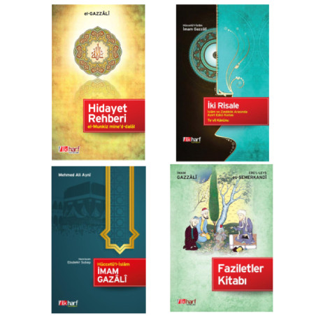 imam Gazali Serisi - Hidayet Rehberi - İki Risale - Hüccetü'l İslam - Faziletler Kitabı 4'lü Set